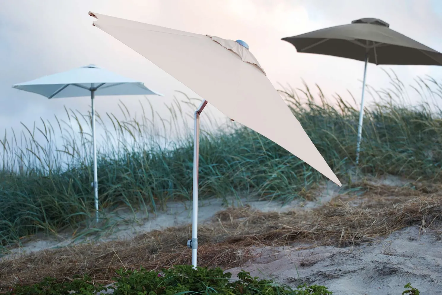 Jan Kurtz Elba - Sonnenschirm rund hellgrau Ø 250 cm