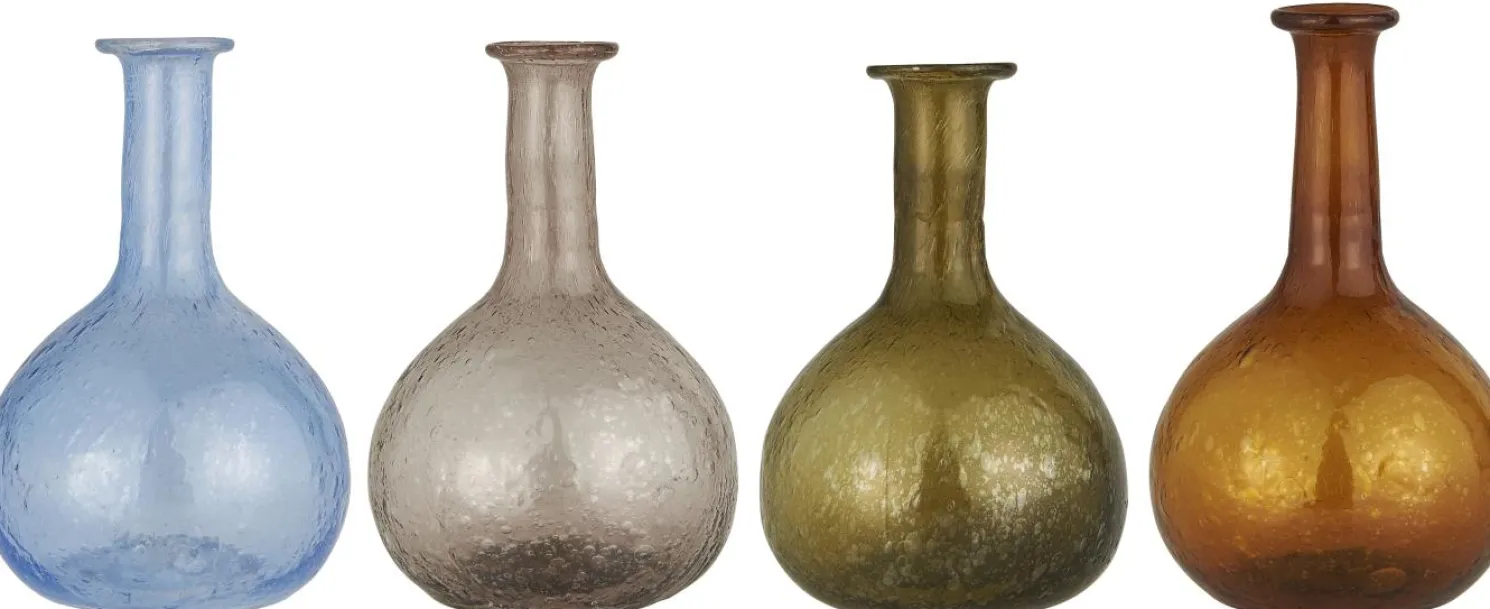 IB laursen Vase langer Hals UNIKA Grau