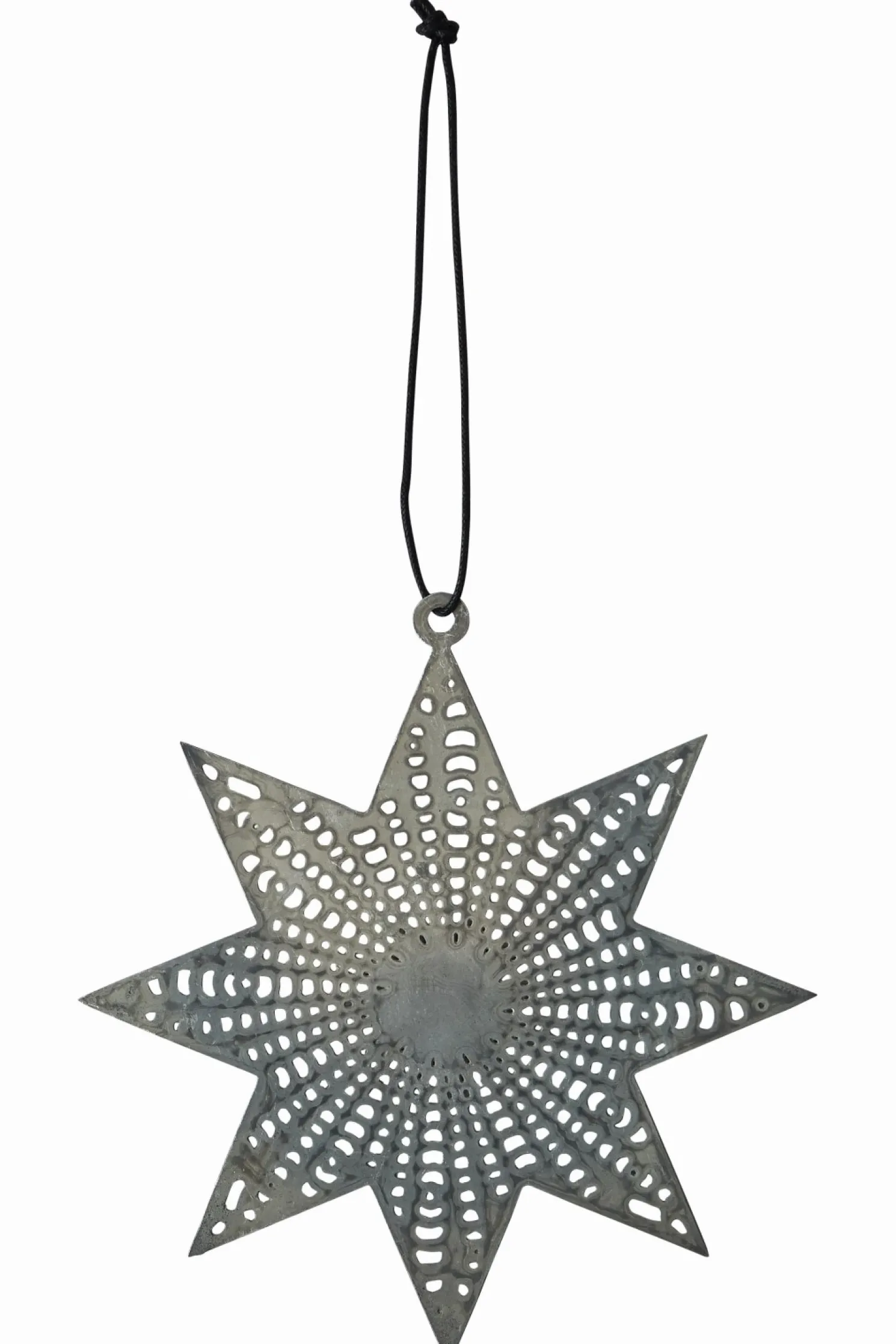 + Stern flach Zink Ø 15 cm