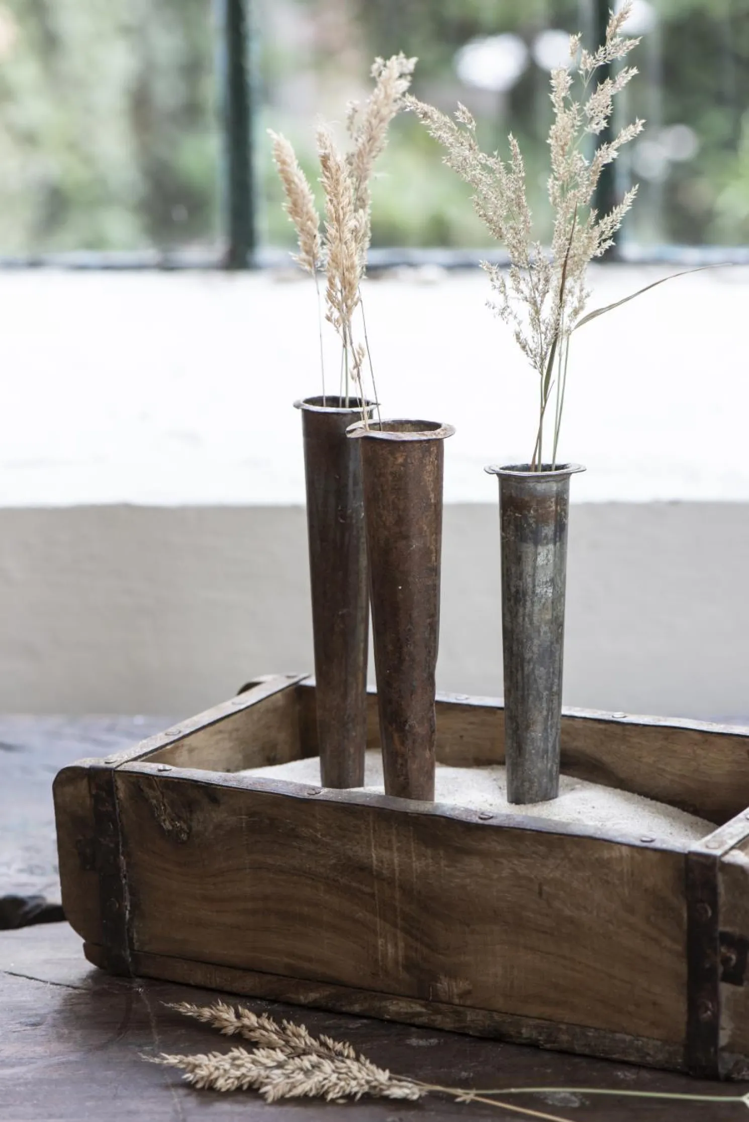 IB laursen Schmale Blumenvase zum Stecken aus Eisen