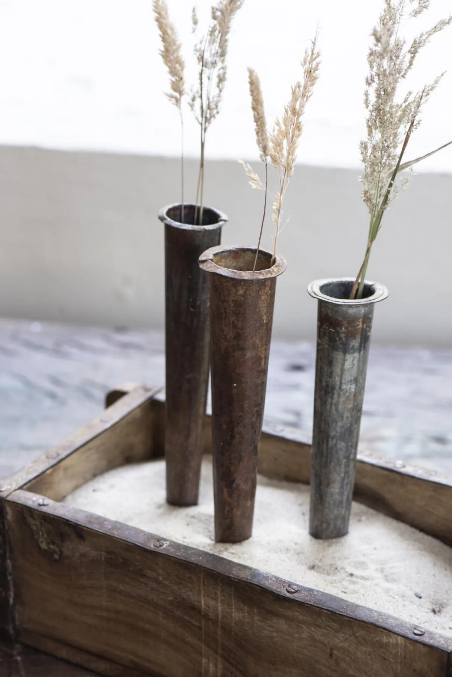 IB laursen Schmale Blumenvase zum Stecken aus Eisen