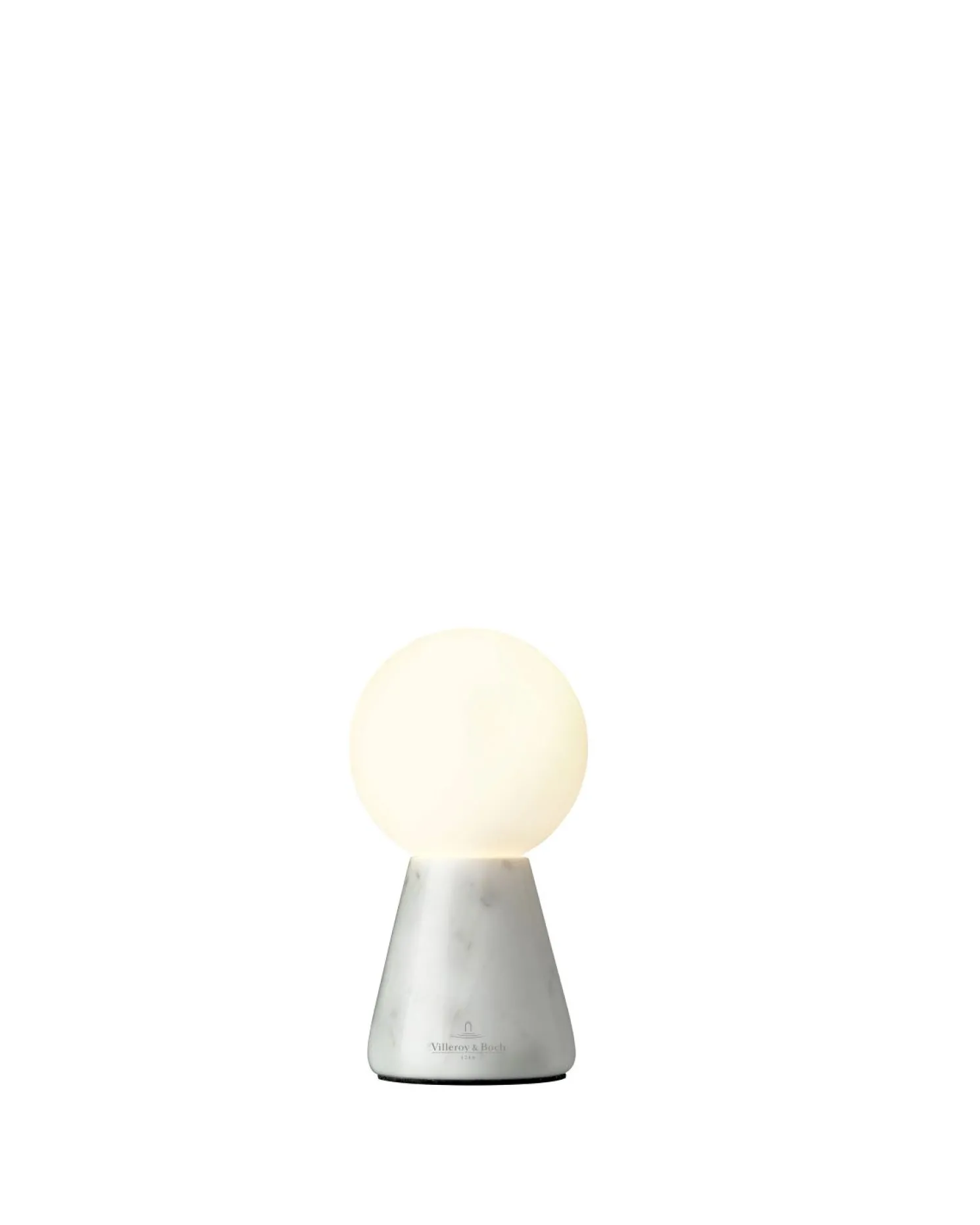 Villeroy & Boch CARRARA - weiße Tischleuchte aus massivem Marmor 13 cm