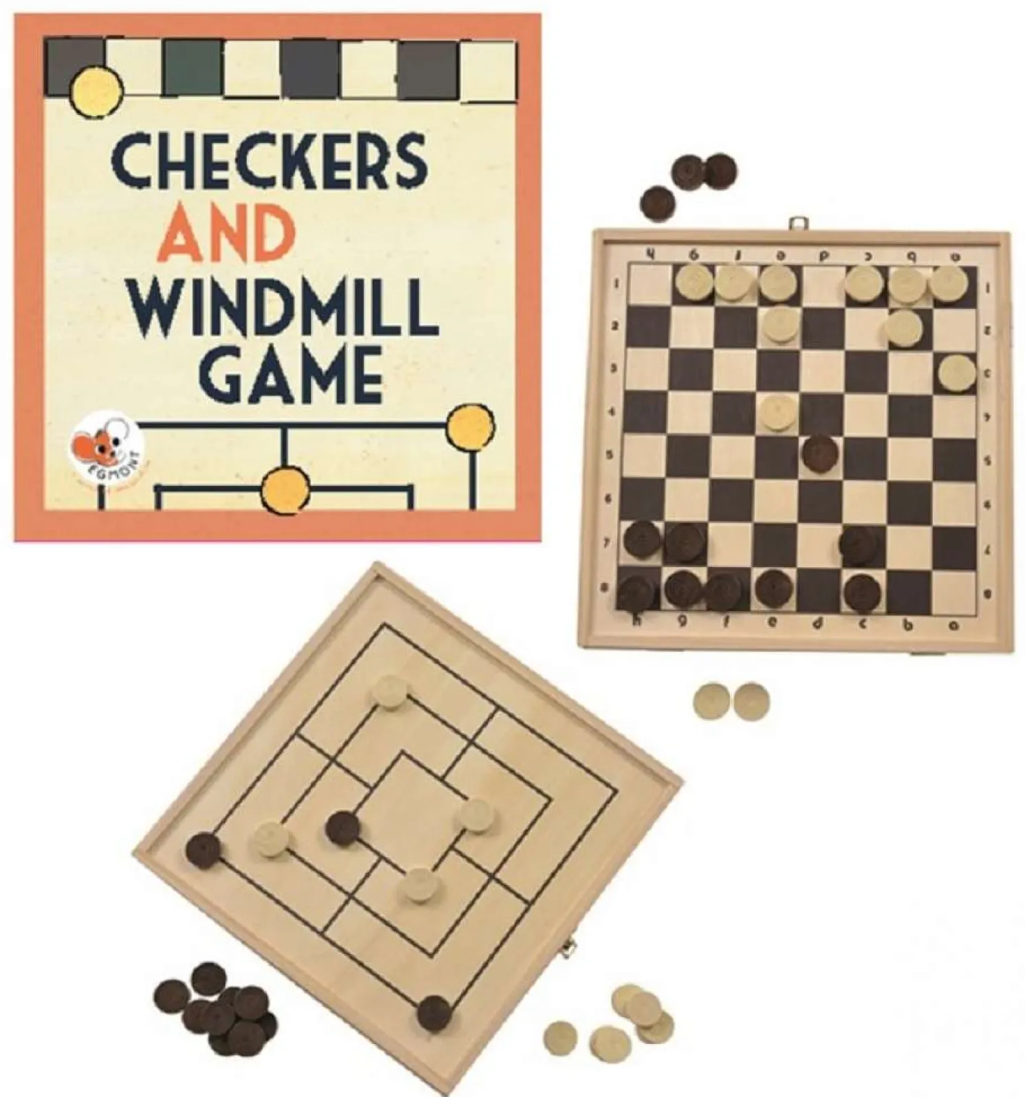 Egmont Toys Dame und Mühle Spielbrett