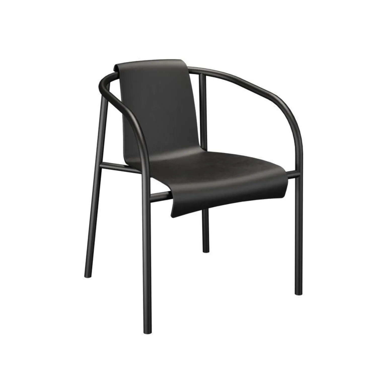 HOUE Nami Outdoor Stuhl mit Armlehne schwarz