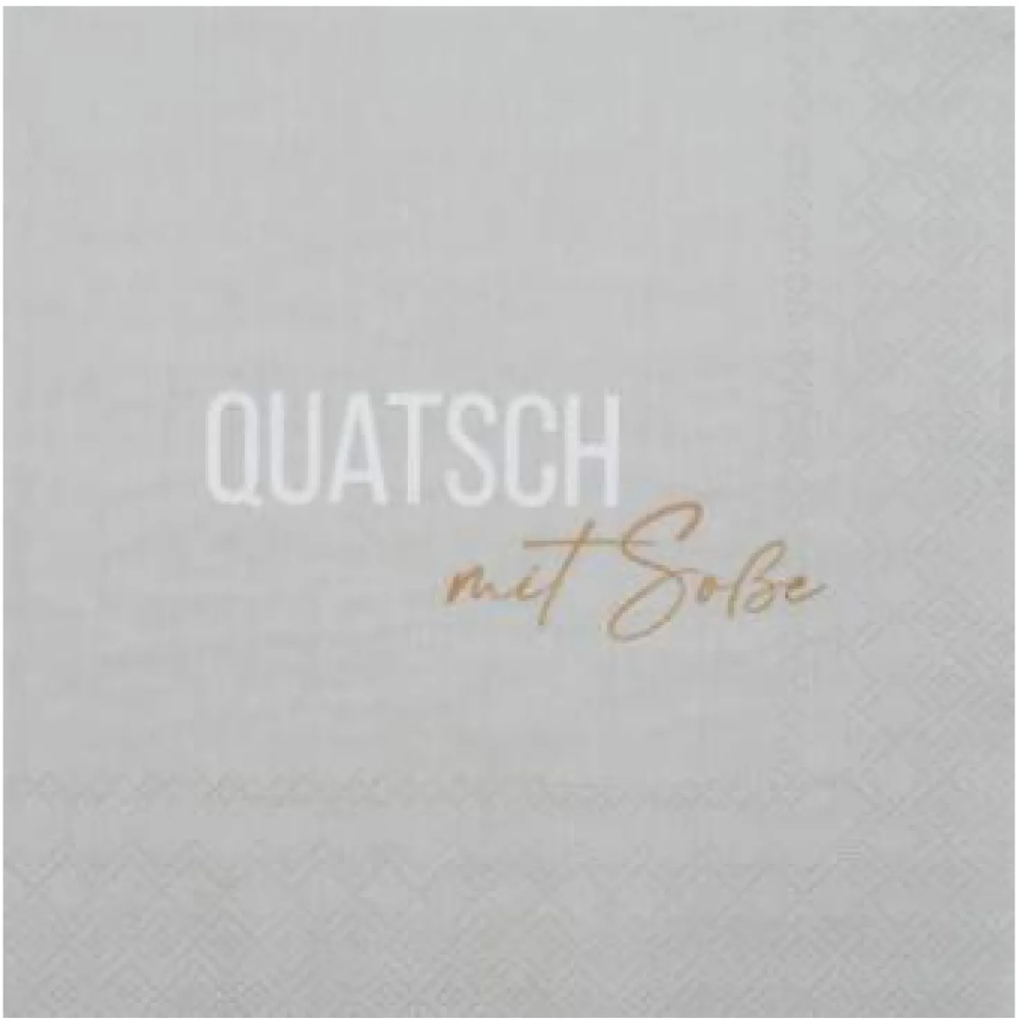 Räder Dining Serviette Quatsch mit Soße 33*33 cm grau