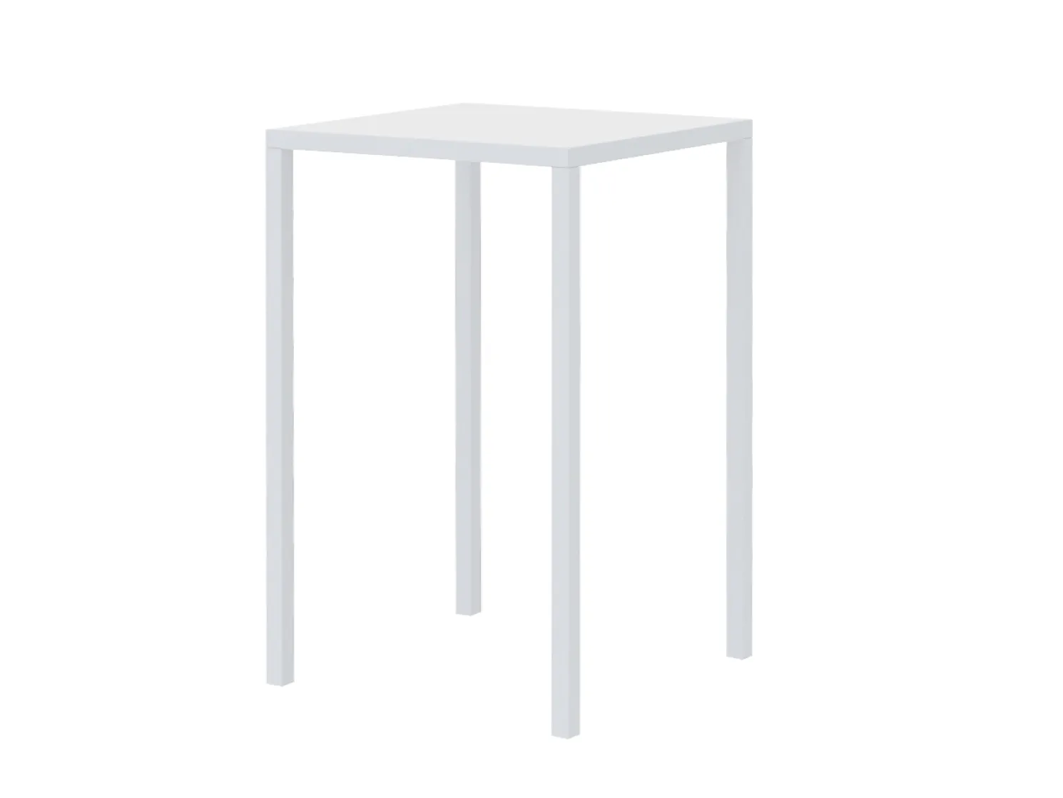 vermobil Outdoor Stehtisch Quatris 70x70x110 cm weiß