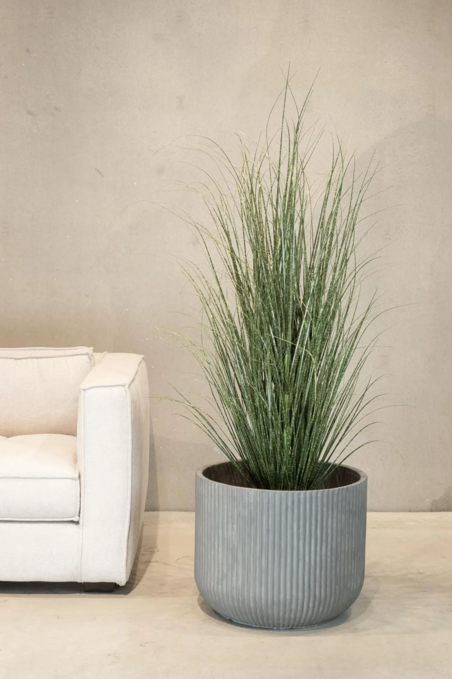 Fleur Ami Zebragras Miscanthus Sinensis Kunstpflanze, Höhe 120 cm