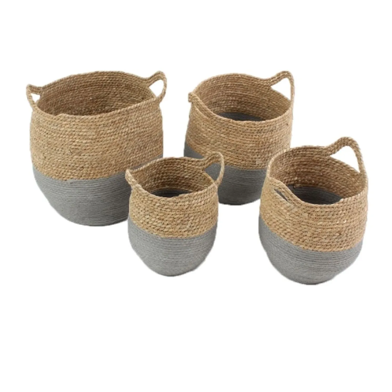 Werner Voß Korb Valencia, braun-grau Seegras Ø 22, h 21