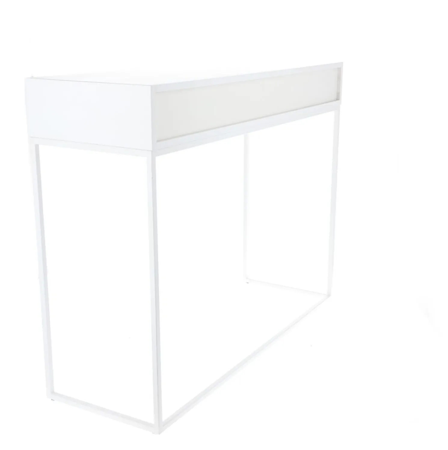 Jan Kurtz Konsolentisch Dina mit Schublade Weiß/Esche Weiß