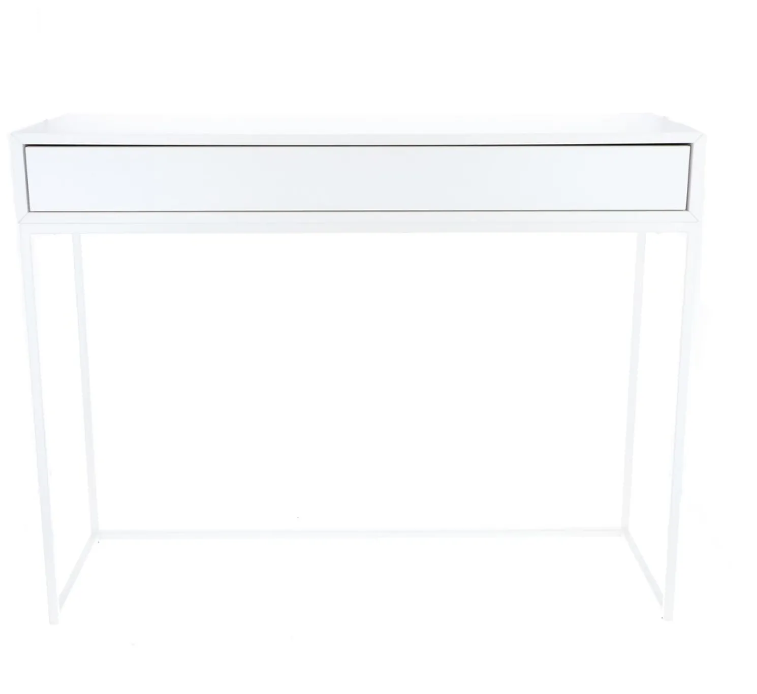 Jan Kurtz Konsolentisch Dina mit Schublade Weiß/Esche Weiß