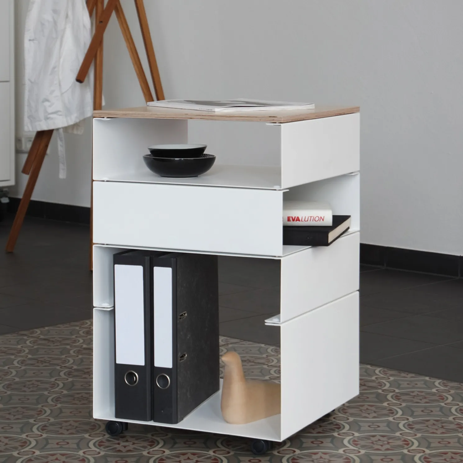 vonbox Rollcontainer Rolf - aus vier Einzelmodulen