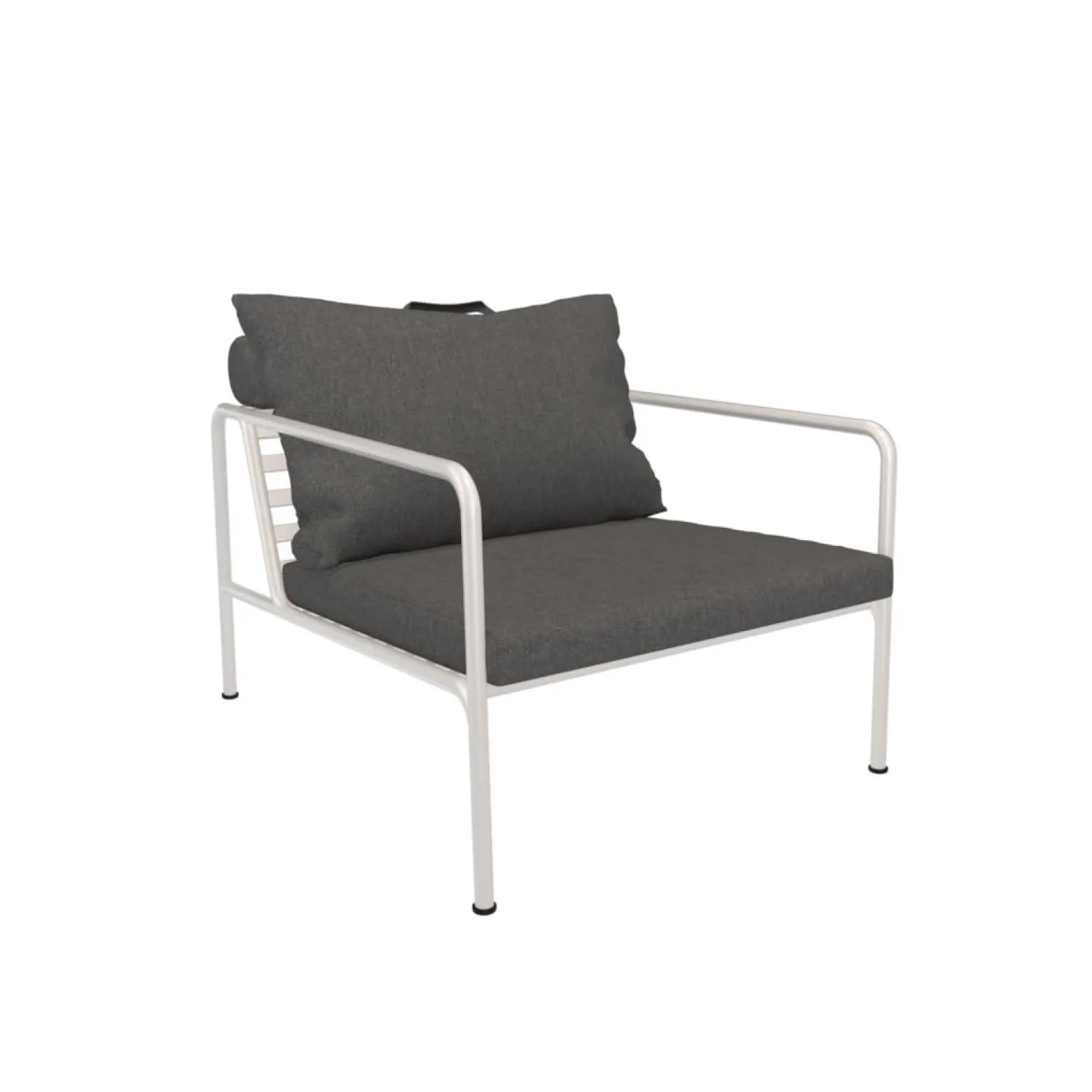 HOUE Outdoor Lounge-Sessel AVON weiß Drunkelgrau