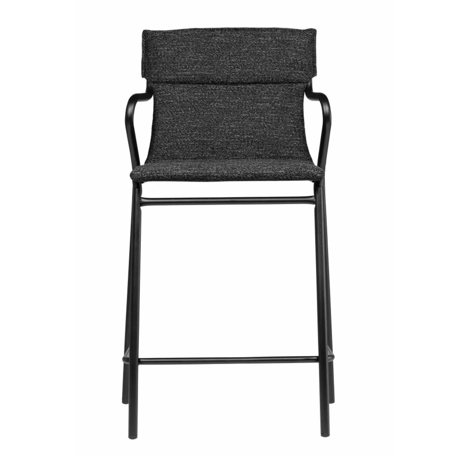Lafuma Halbhoher gepolsteter Esszimmerstuhl Ancone In-und Outdoor Schwarz