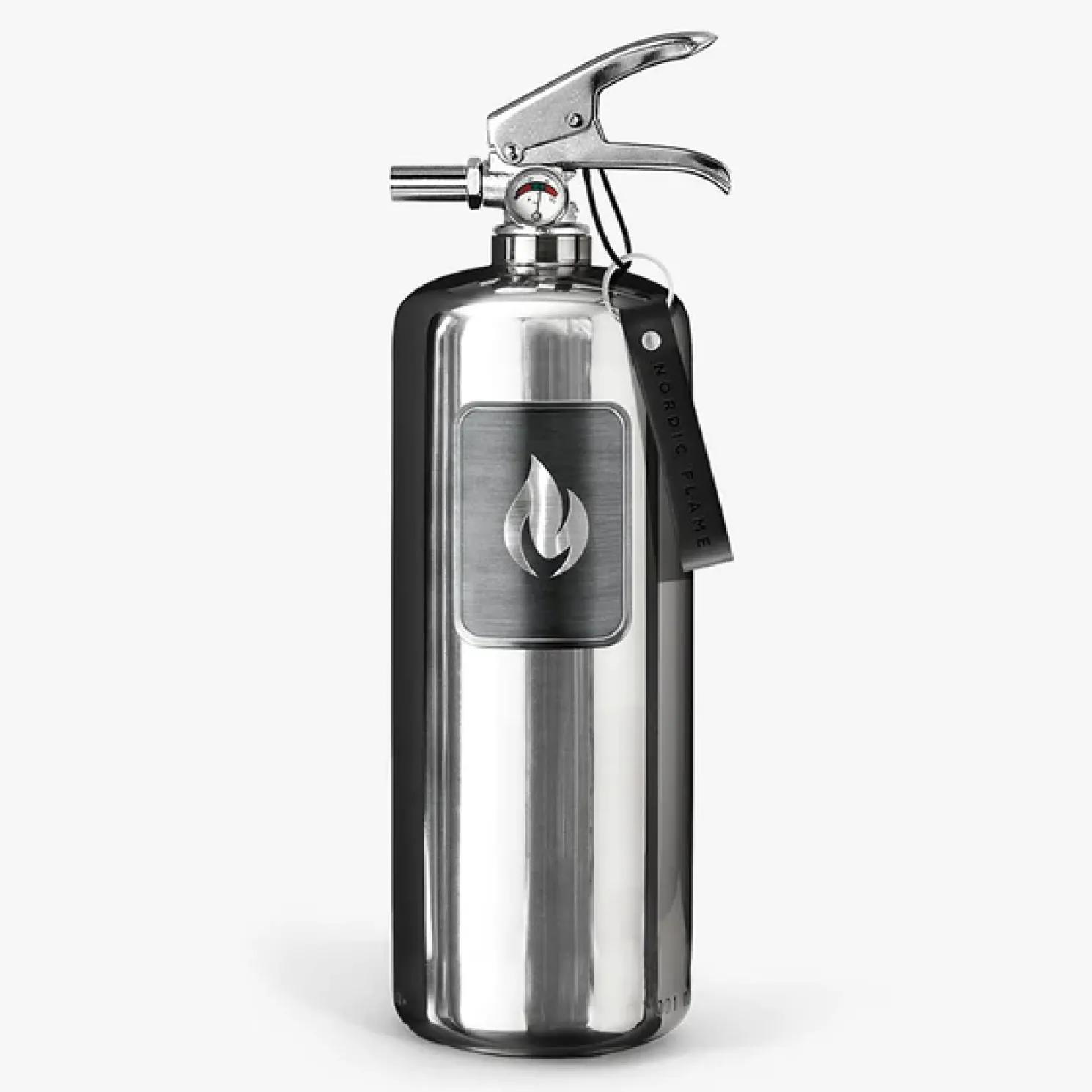 Nordic Flame Feuerlöscher 2 kg - handpoliertem Edelstahl