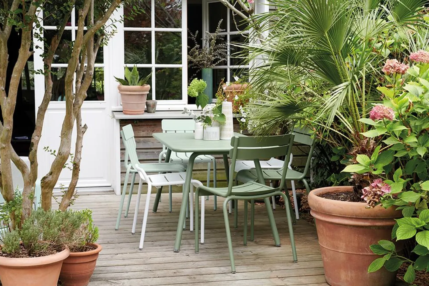 Fermob Luxembourg Tisch 143x80 Chili