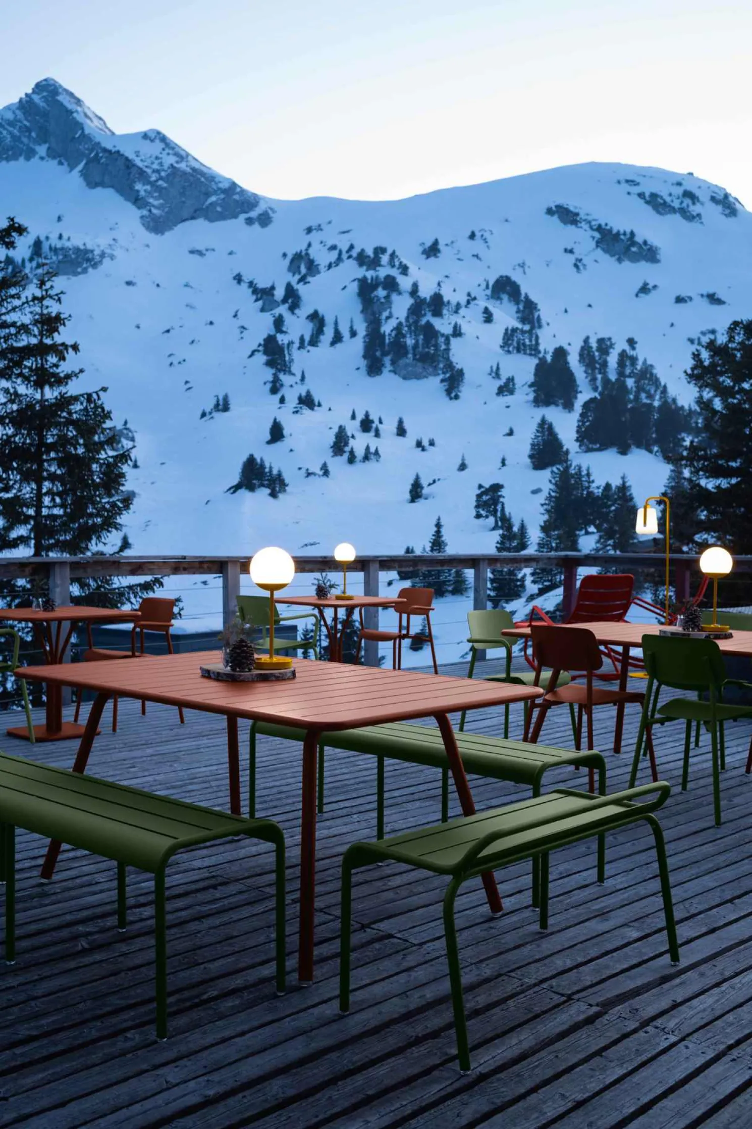 Fermob Luxembourg Tisch 143x80 Chili