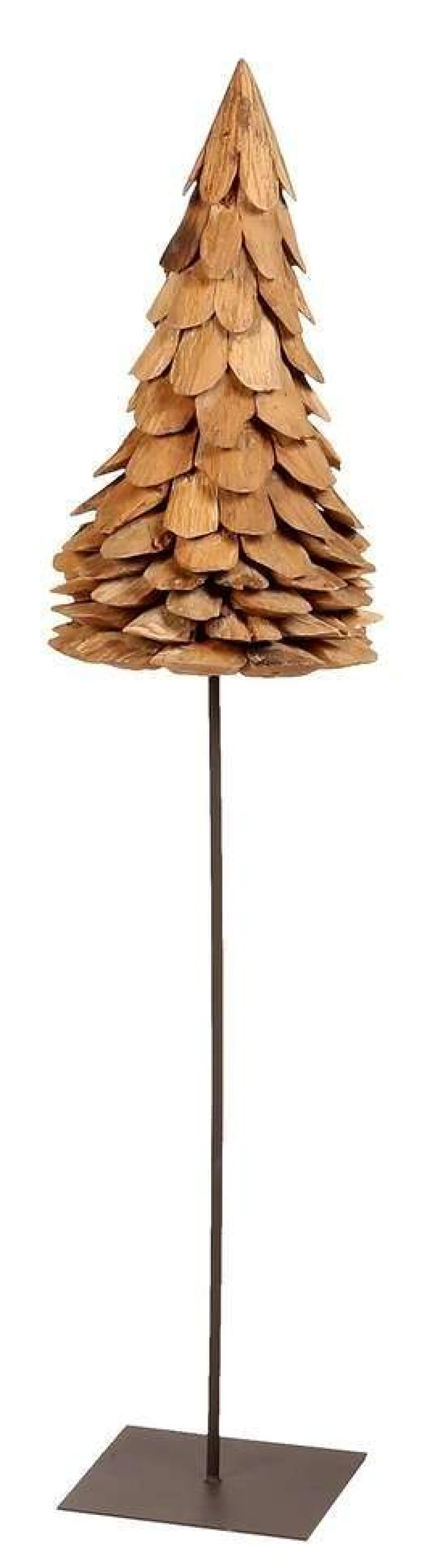 WMG Deko Baum aus Teakholz M 70 cm, Ø 25 cm
