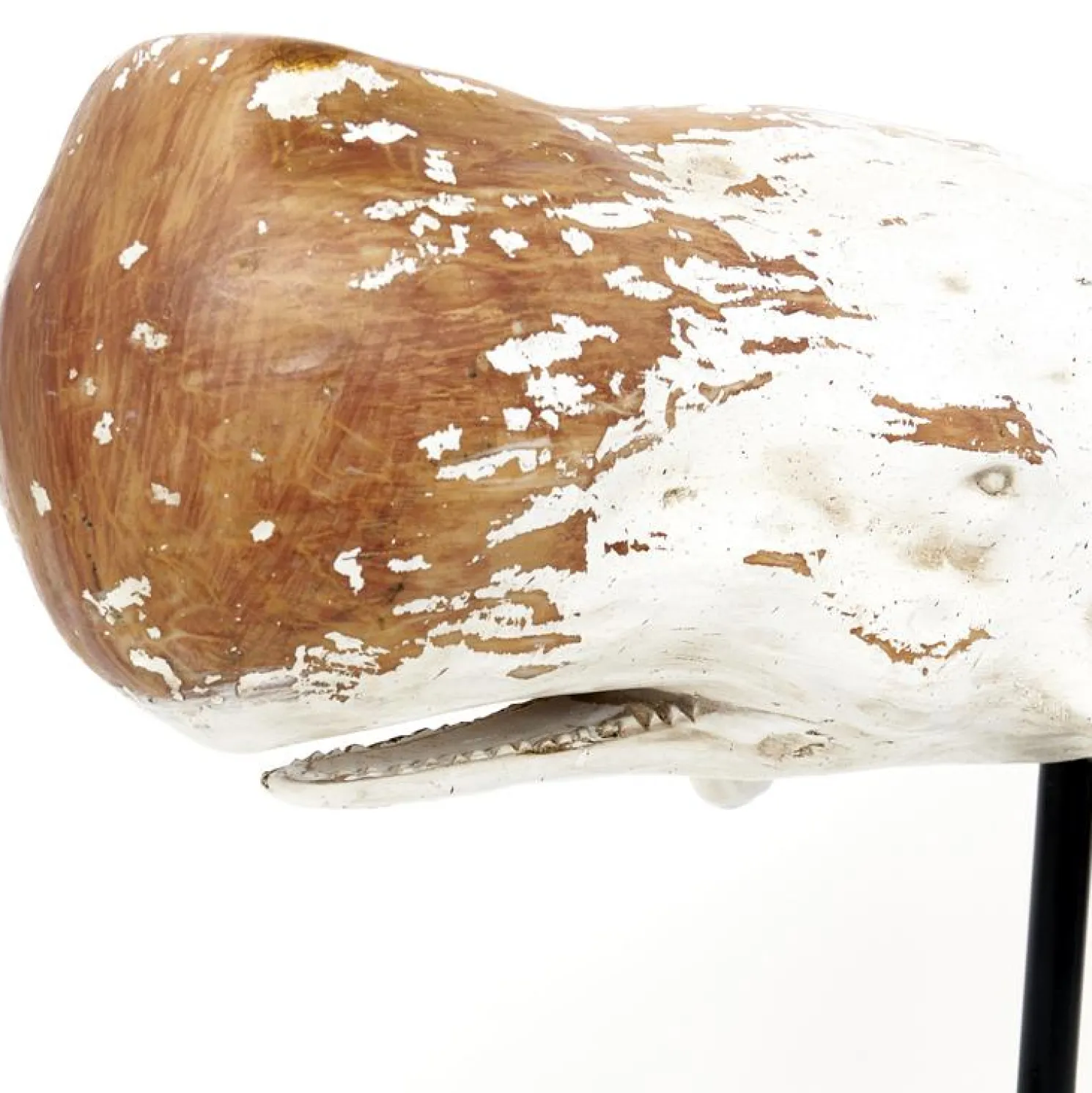 Batela Pottwal weiß auf Ständer, 77 cm