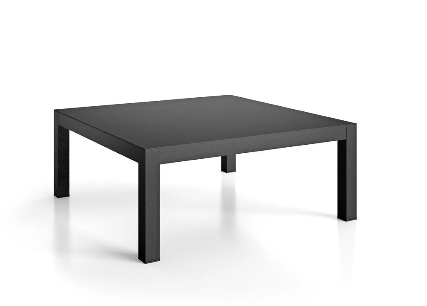 Fiam Outdoor Couchtisch Fiam DOMINO, 70 x 70 x 28 cm, schwarz