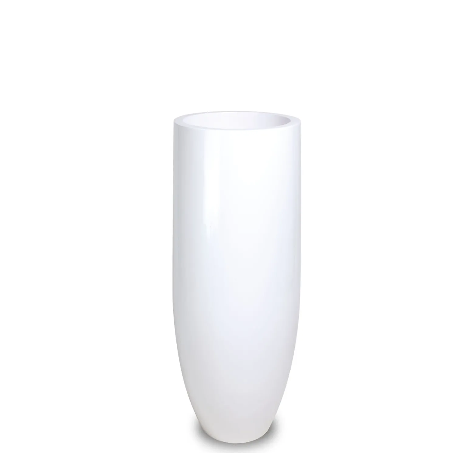 Fleur Ami Premium witterungsbeständige Bodenvase Pandora Ø 35 cm, Höhe 90 cm weiß