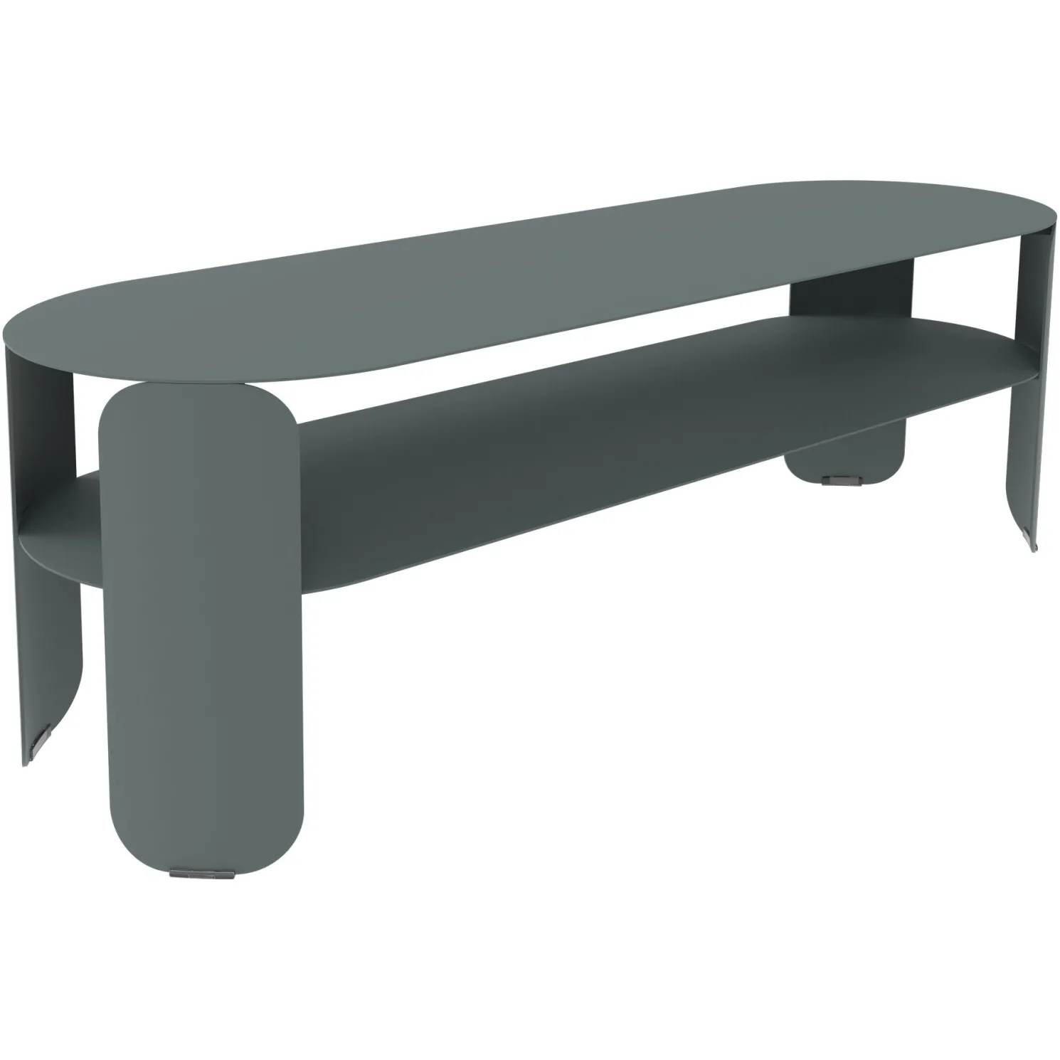 Fermob Bebop Beistelltisch Stahl 120cm Gewittergrau