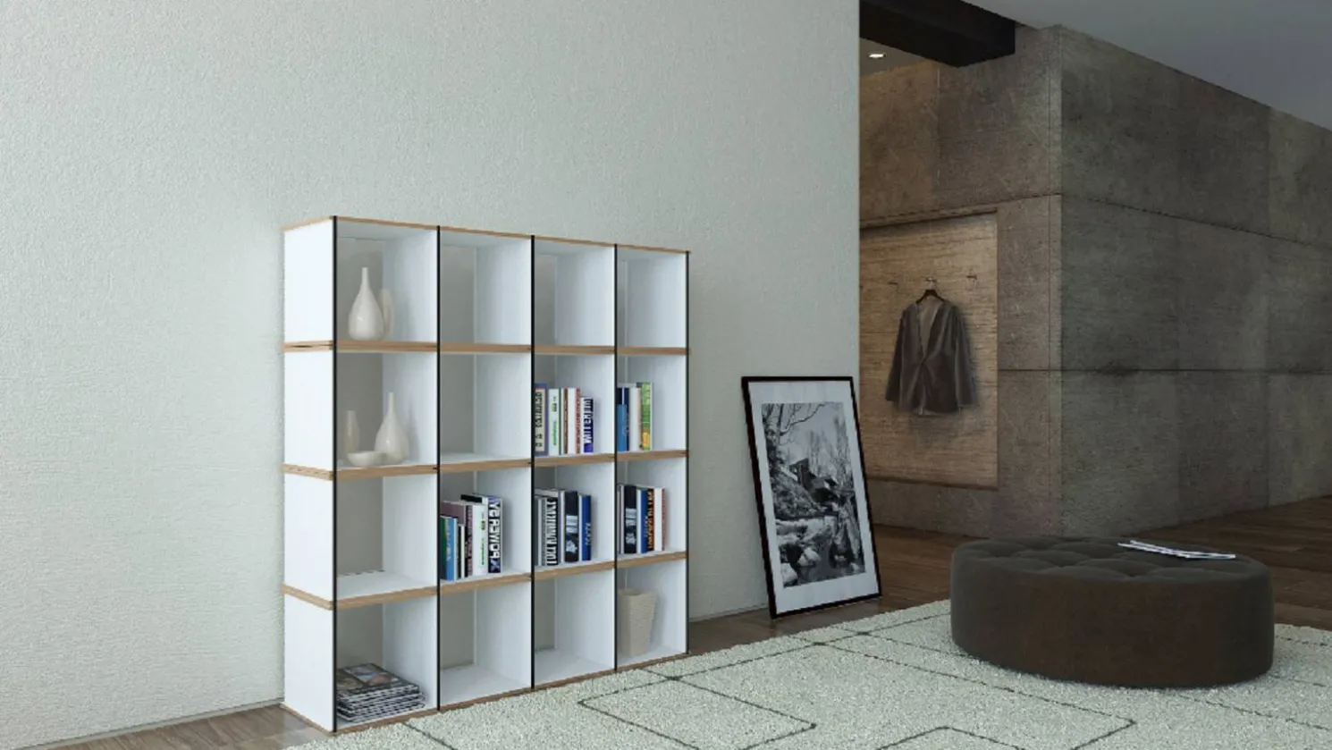 Tojo Aktenpack Regal MDF Natur 01