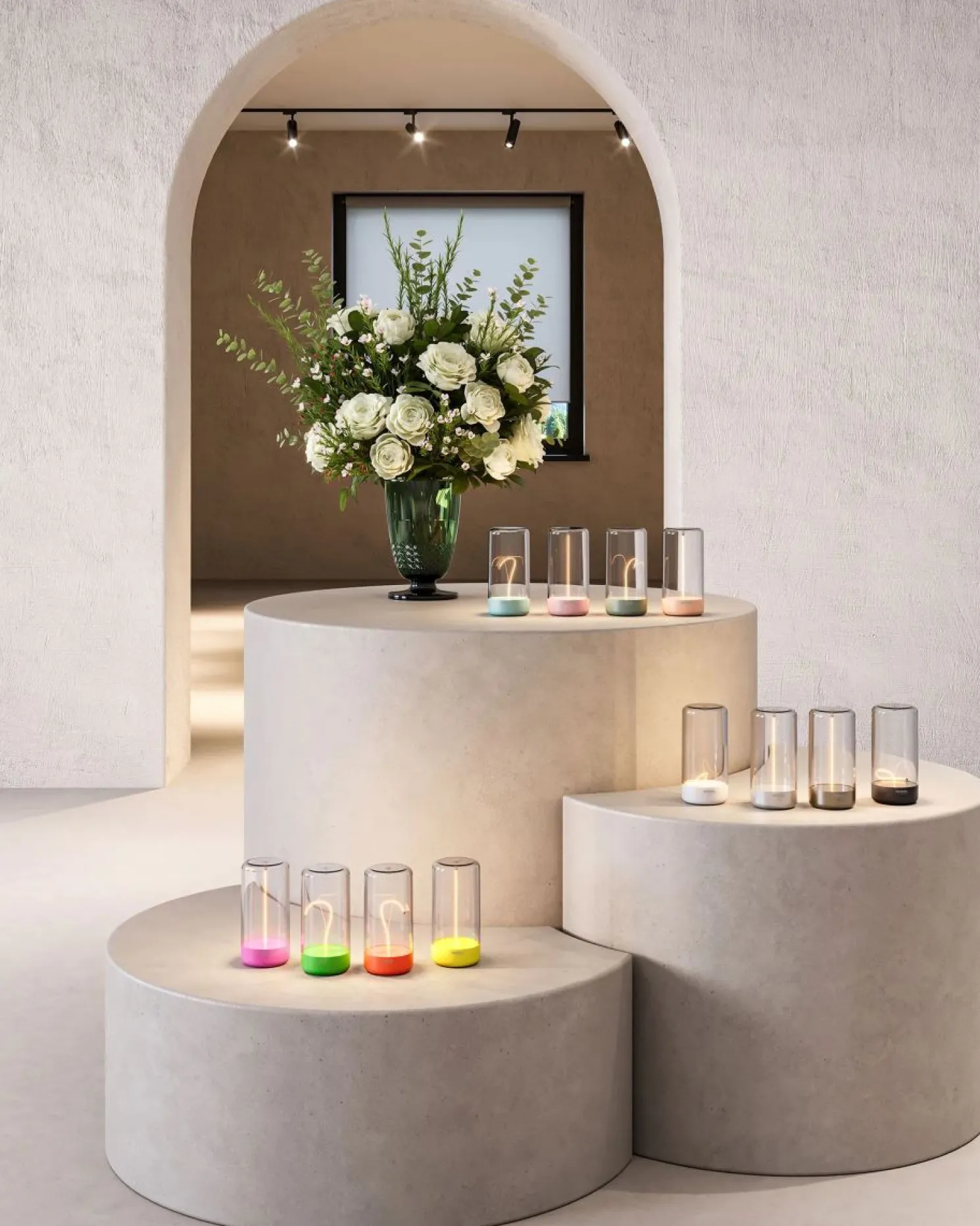 Sompex Pulse Akku Tischleuchte mit Magnetfilament Grün