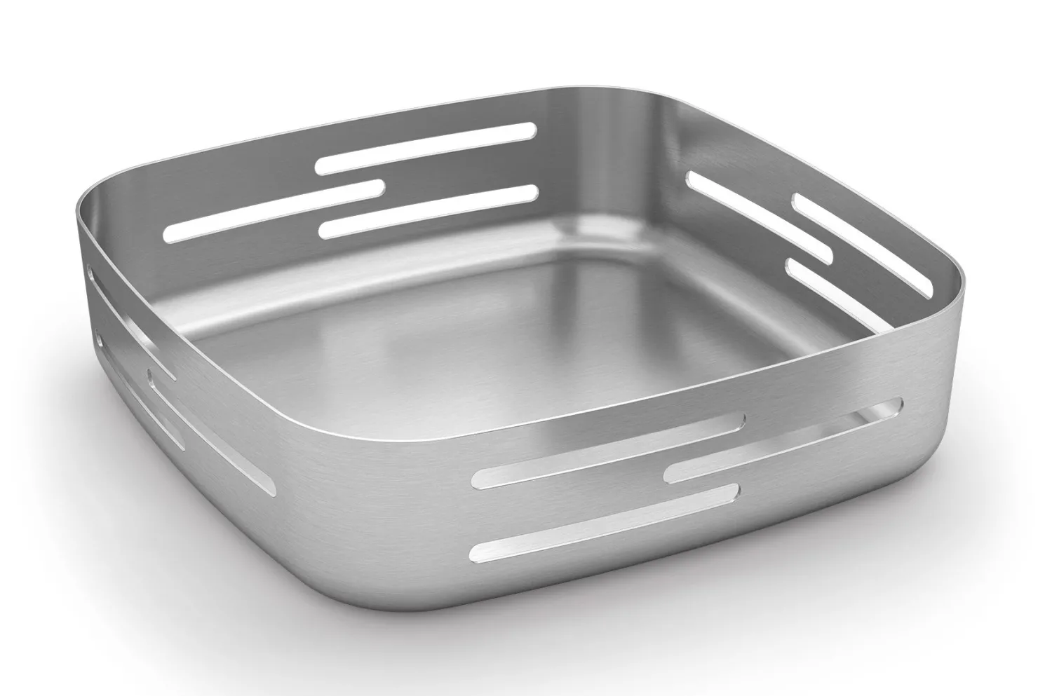 Zack Panore Brotkorb aus mattem Edelstahl