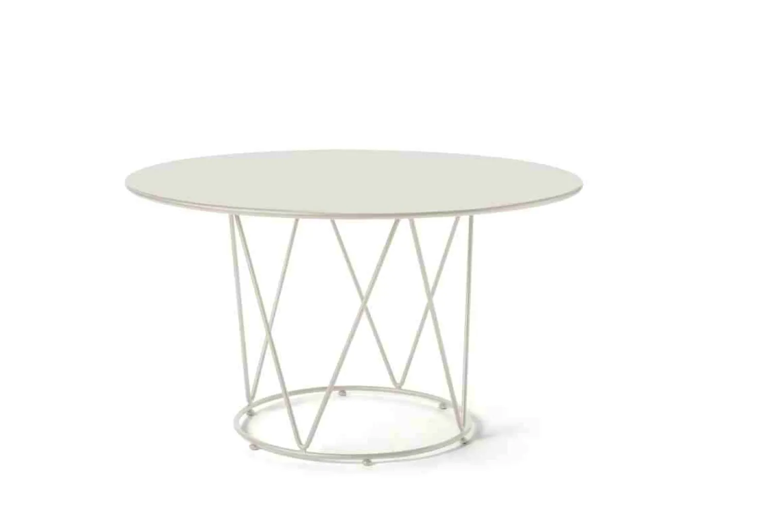 vermobil Outdoor Tisch Daisy Ø 110 cm perlweiß BS
