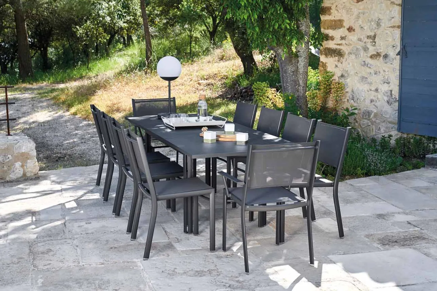 Fermob COSTA Tisch Aluminium Abyssblau 80 x 80 cm