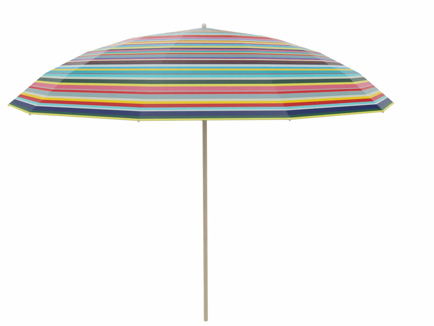 Weishäupl Pagodenschirm Ø 300 cm Holz/Streben weiß, Multicolor, mit Knickmechanismus