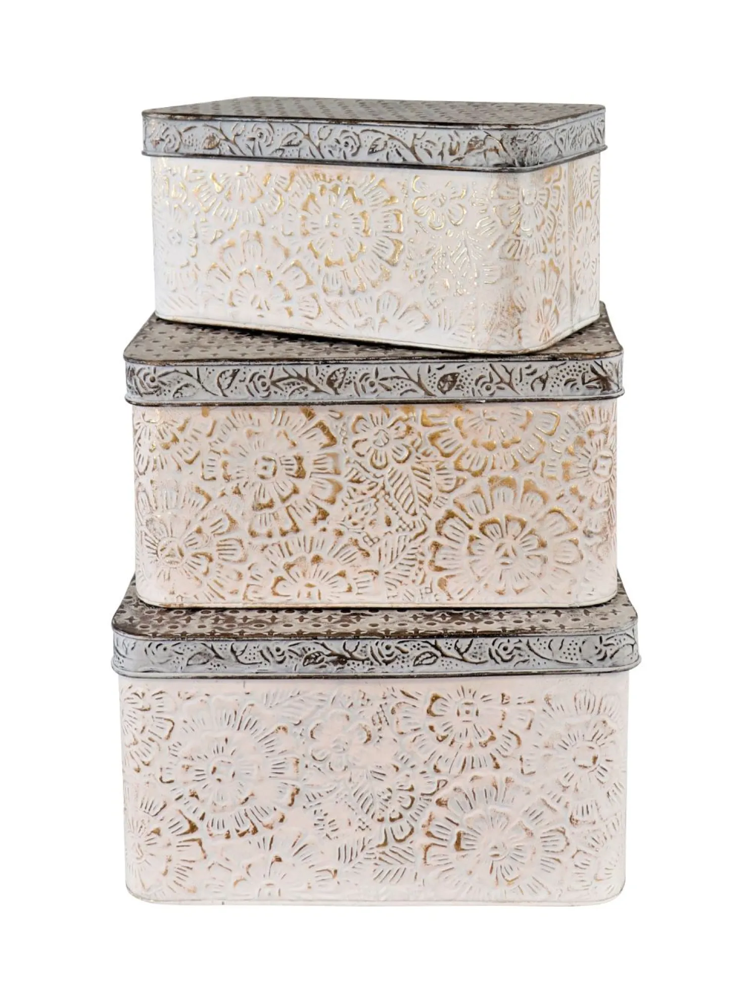 Hoff Metalldose Gold M 38 x 22 x 20 cm