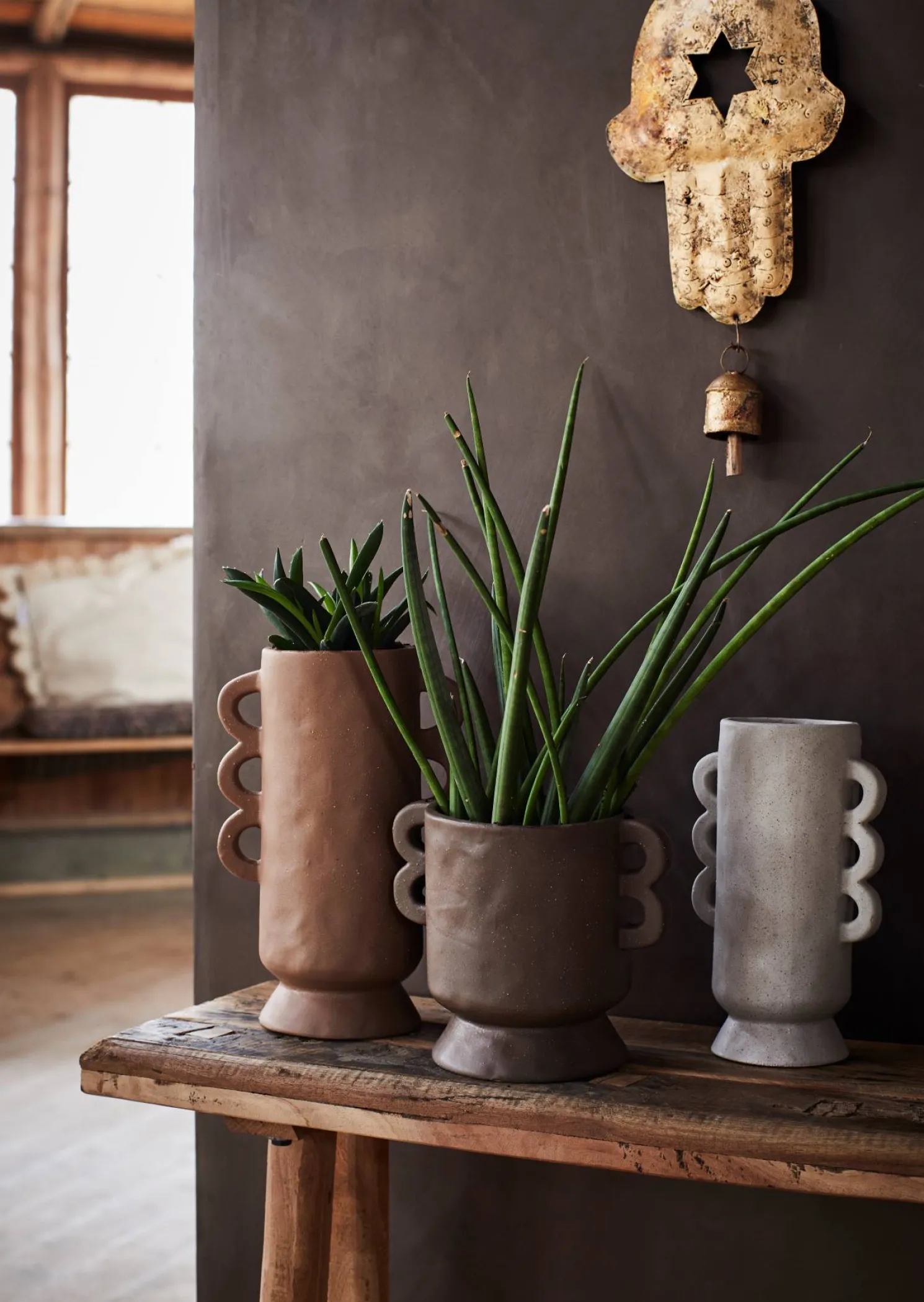 MADAM STOLTZ Konsolentisch, Holz 105x25x70 cm