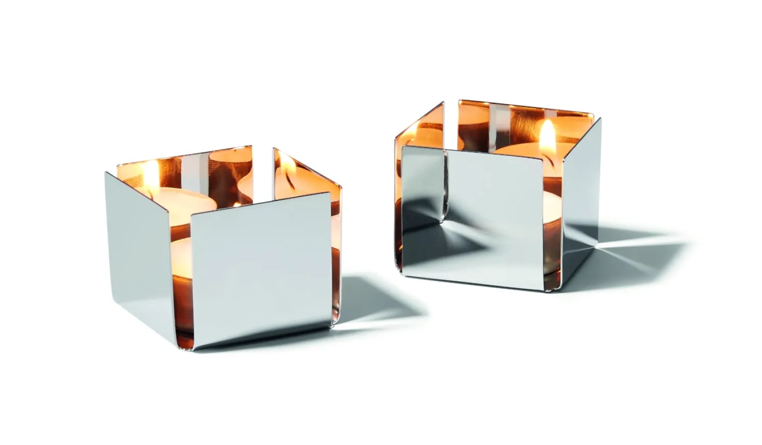 Philippi Pep Teelichthalter 2er Set Höhe 6 cm, Breite 7 cm