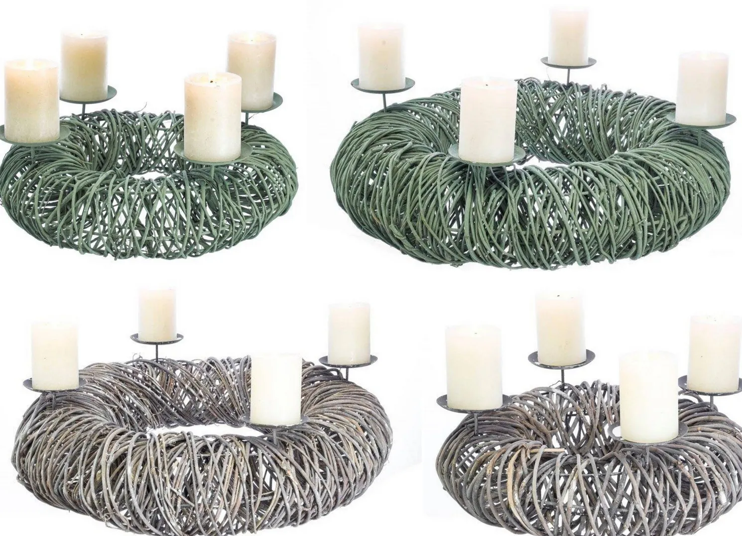 + Adventskranz Rattan Moss Ø 50 cm