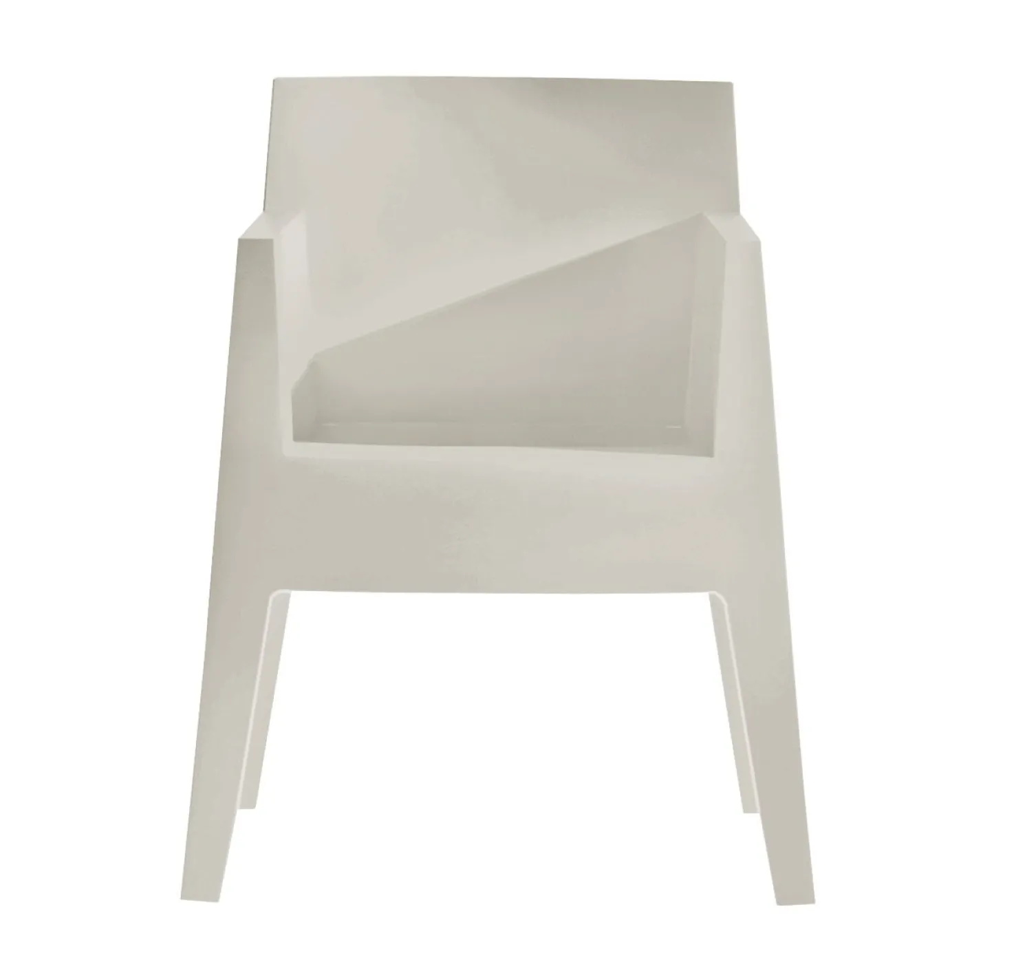 Driade Stapelarmlehnenstuhl Toy Hellgrau