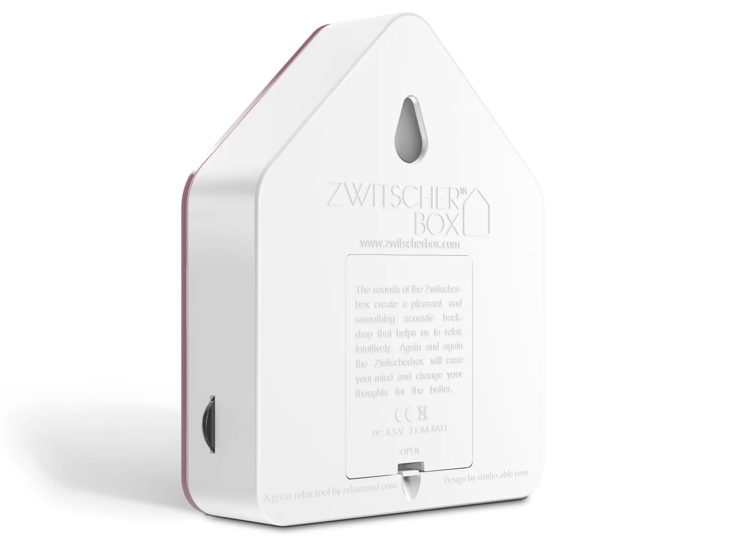 Relaxound Zwitscherbox Original Mauve/Weiß