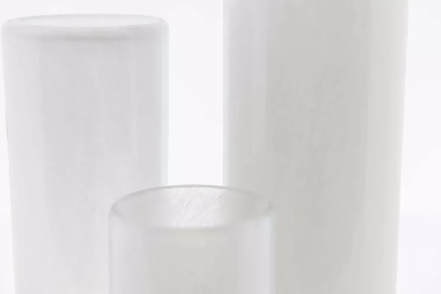 Dutz - Collection Vase - Cylinder weiß H. 18 cm Ø 6 cm