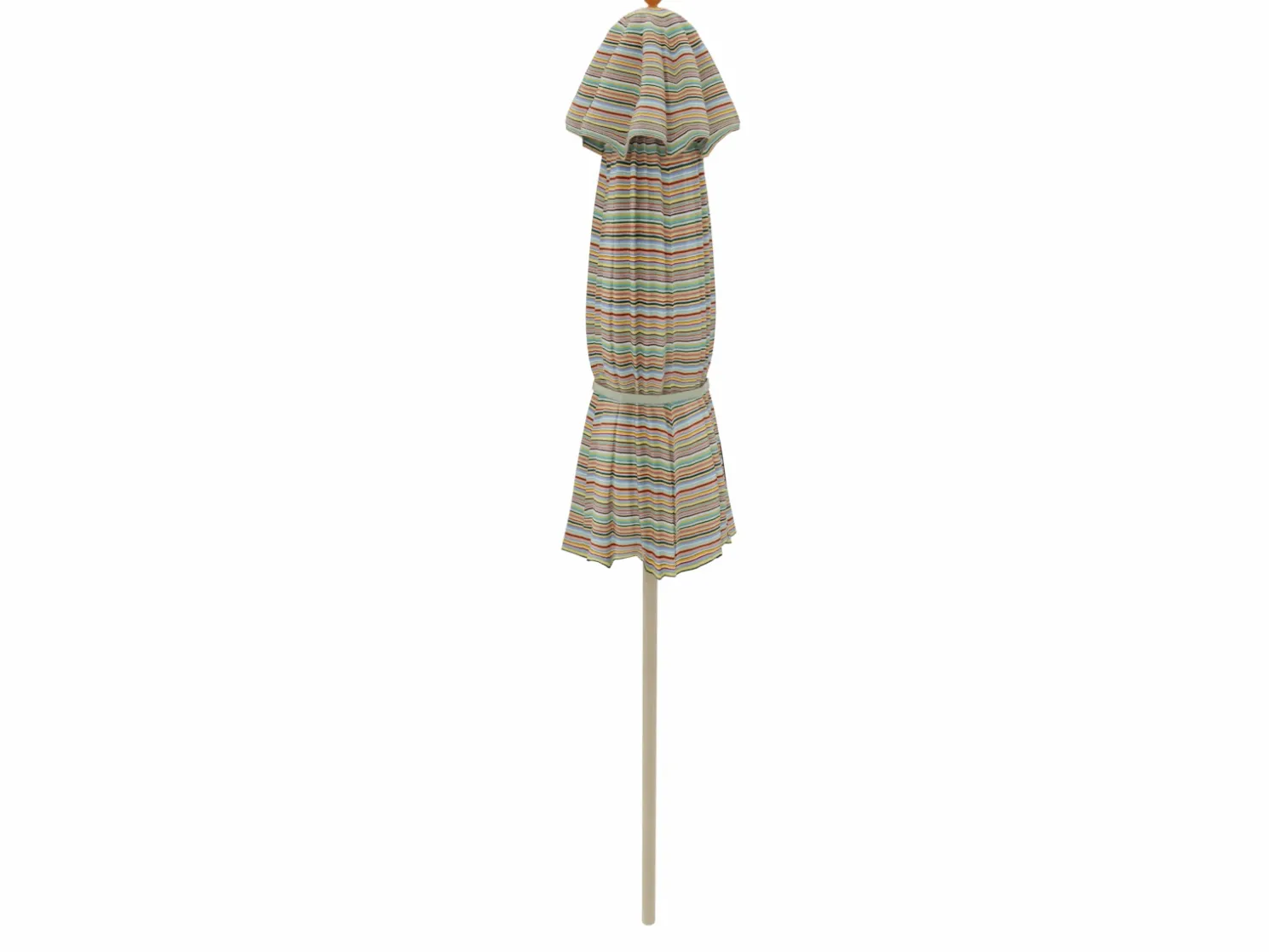 Weishäupl Runder Sonnenschirm Ø 250 cm Klassiker Multicolor mini, mit Flaschenzug