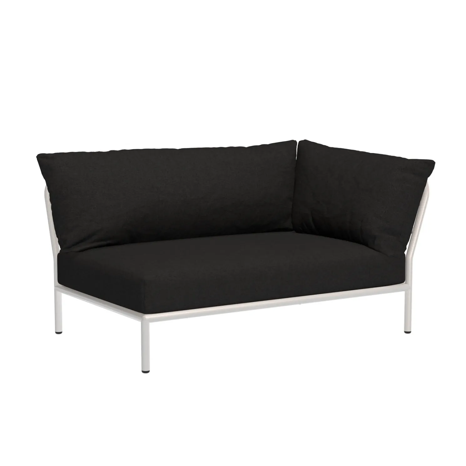 HOUE LEVEL2 Outdoor Sofa Lounge-Modul 2 Kohle Weiß Rechts