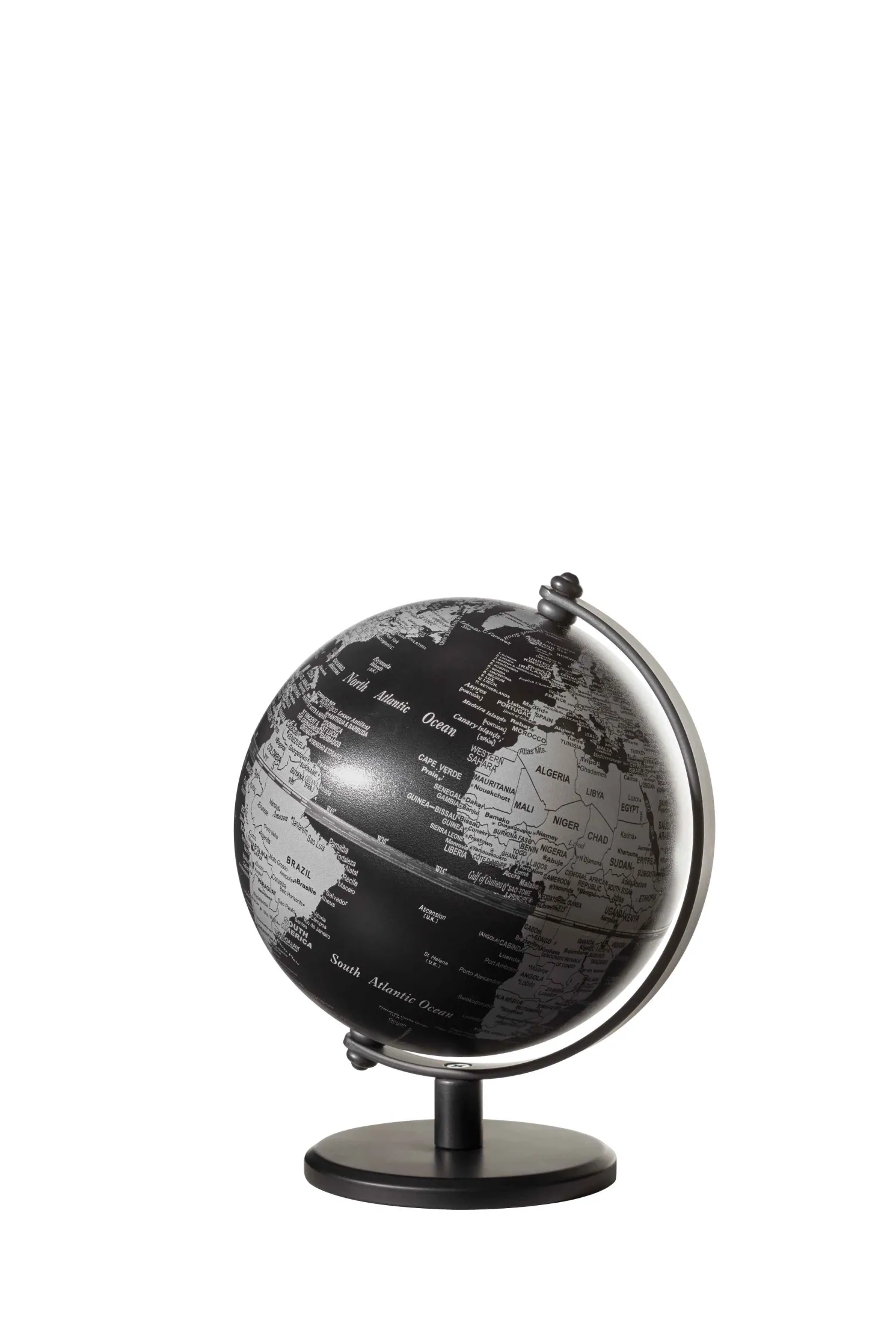 TROIKA Mini-Globus GAGARIN matt black