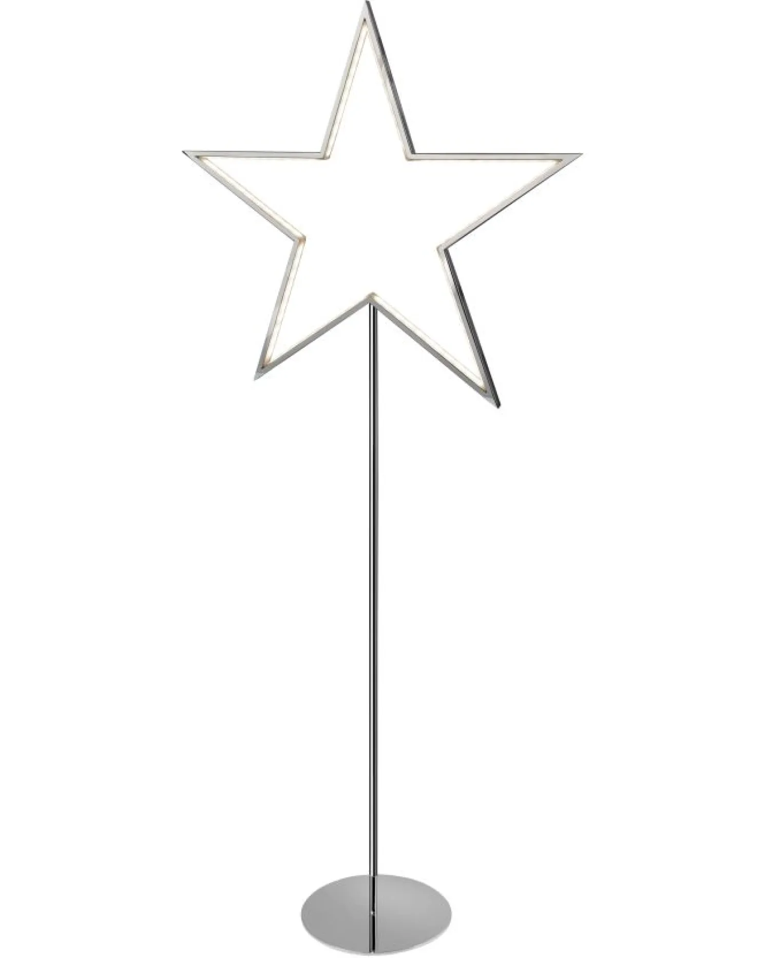 Sompex Stehleuchte LUCY Ø 33 cm H. 100 cm chrom