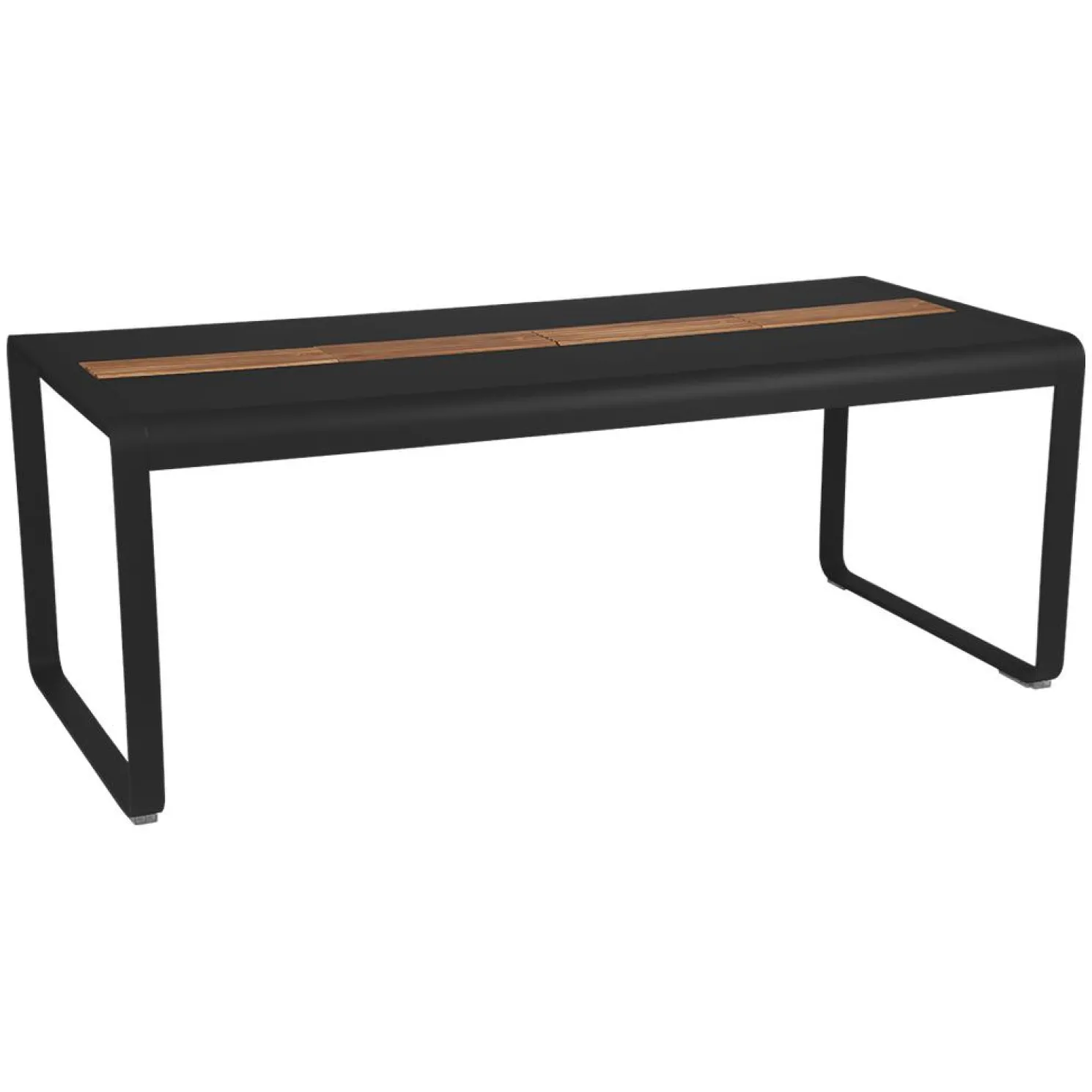 Fermob Bellevie Tisch 196 x 90cm mit Aufbewahrung Lakritze