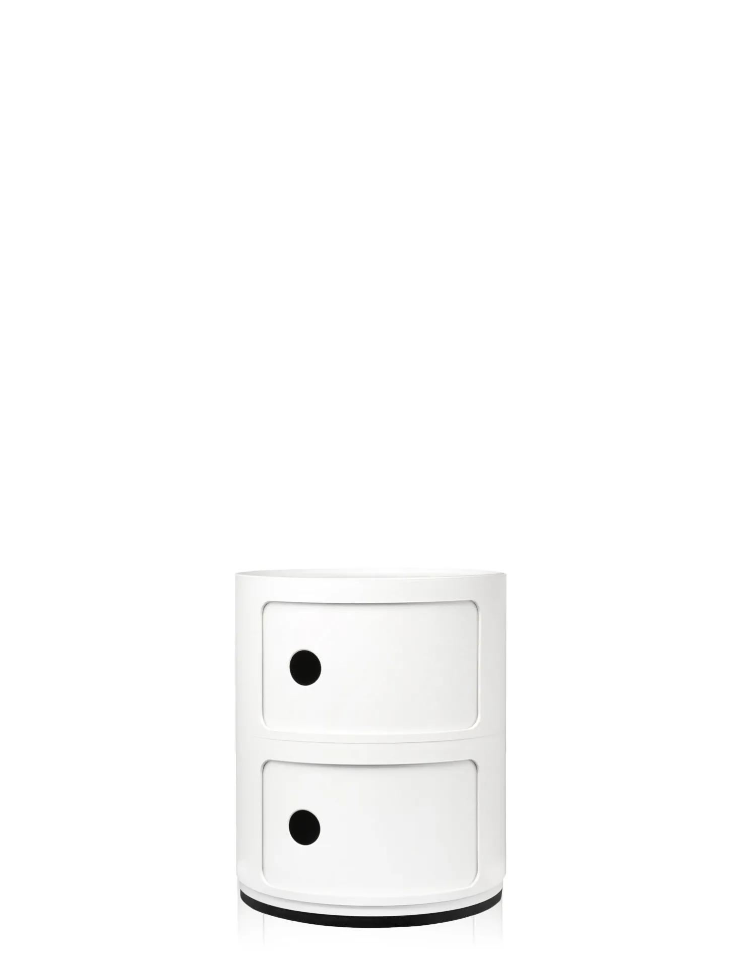 Kartell Componibili Recycled Container weiß mit zwei Elementen (matt - 4986)