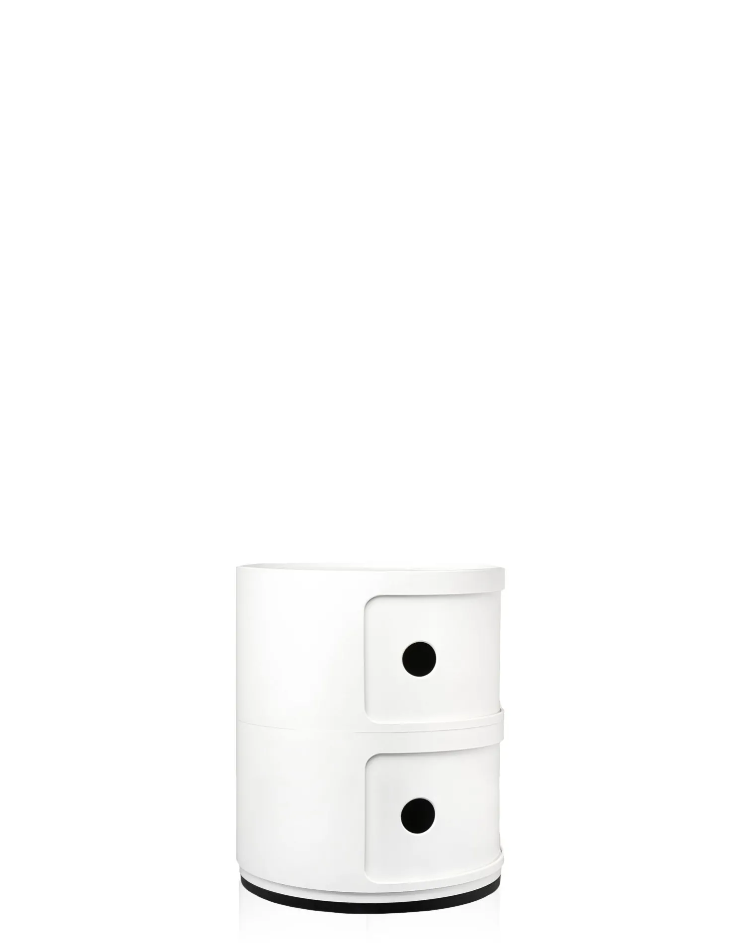 Kartell Componibili Recycled Container weiß mit zwei Elementen (matt - 4986)