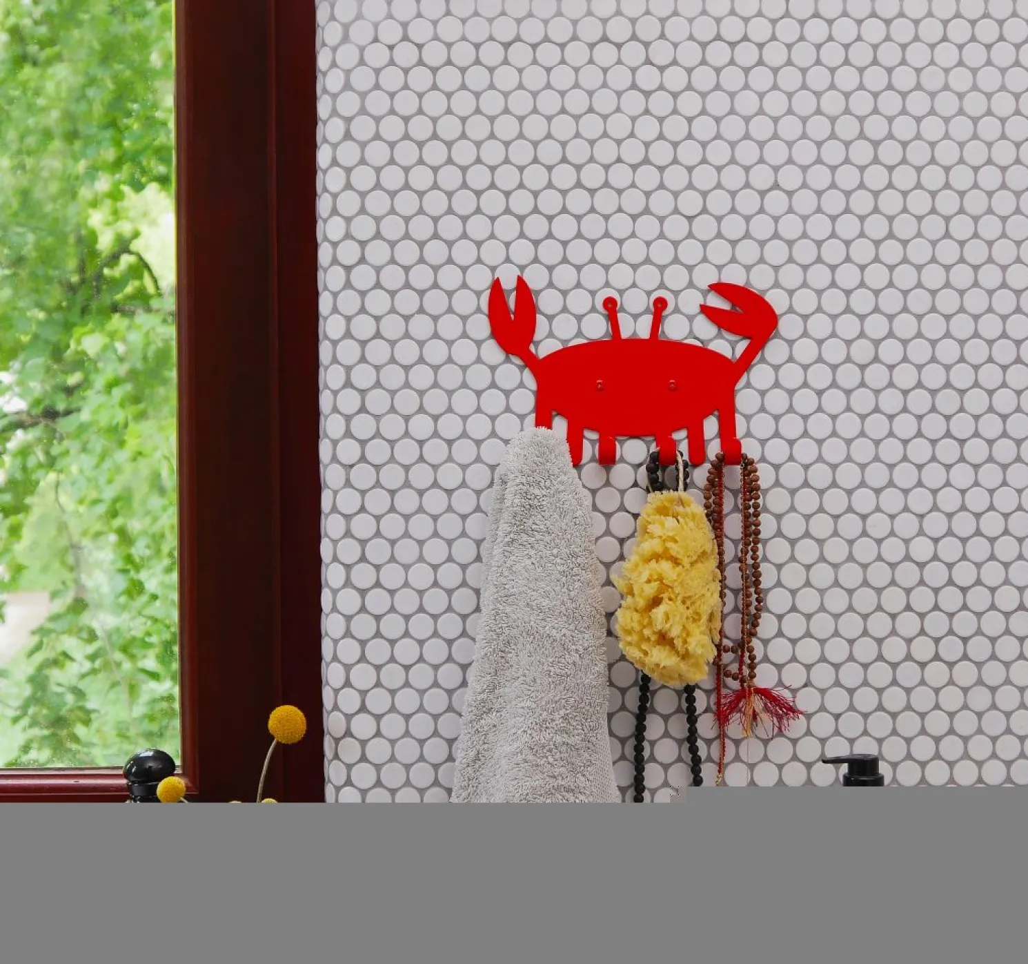 vonbox Wandhaken Kleine Krabbe rot