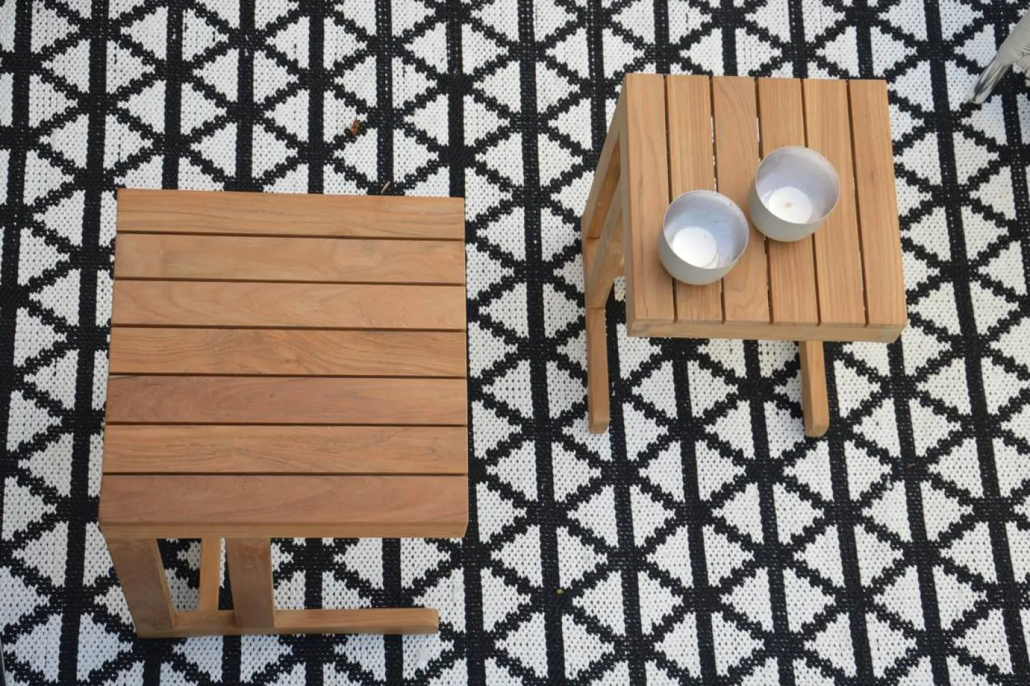 Jan Kurtz Beistelltisch CERO, Teak massiv, natur 55 x 40 x 40