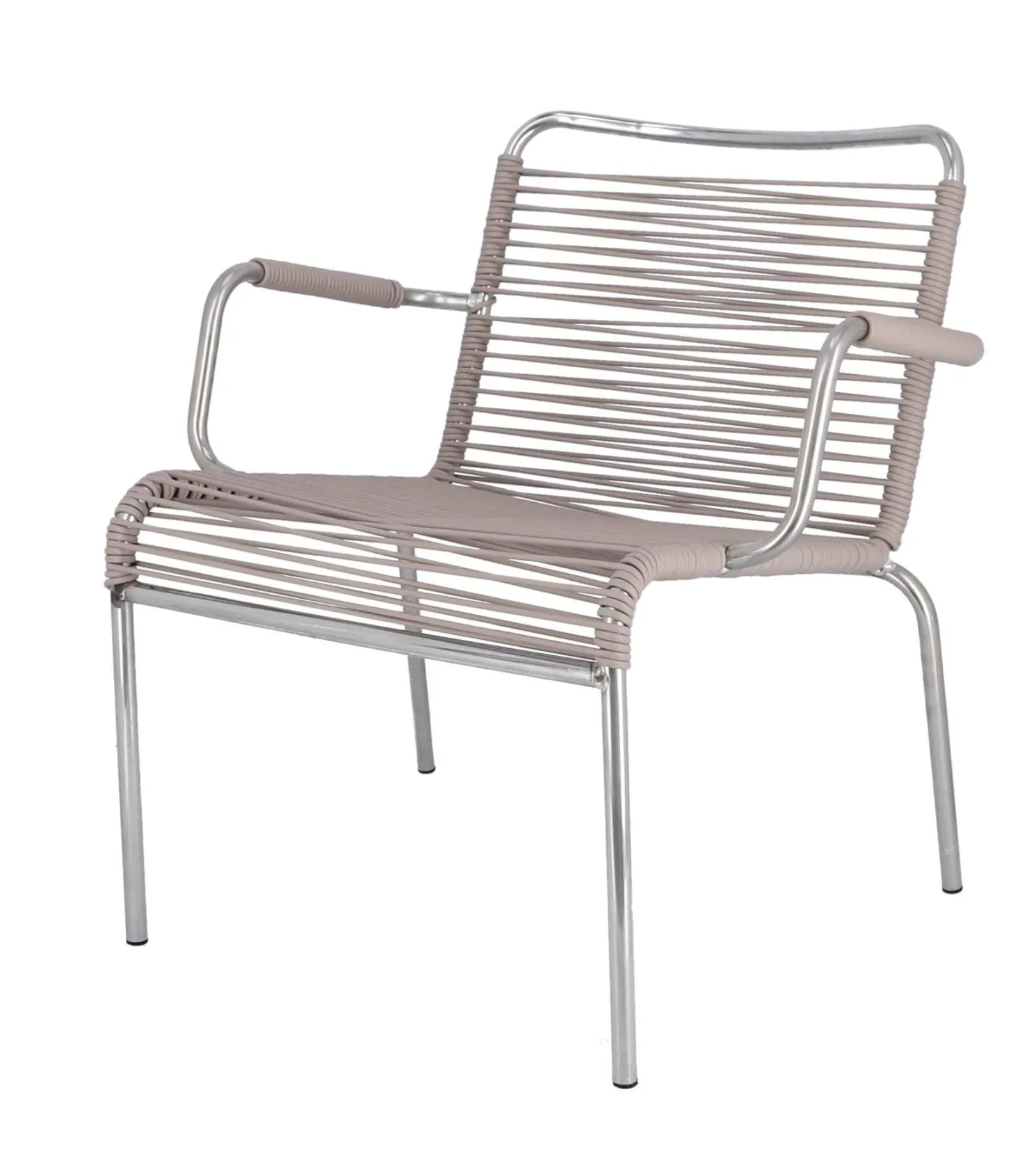 Fiam Outdoor Sessel Fiam Mya Lounge Spaghetti aus Aluminium taupe