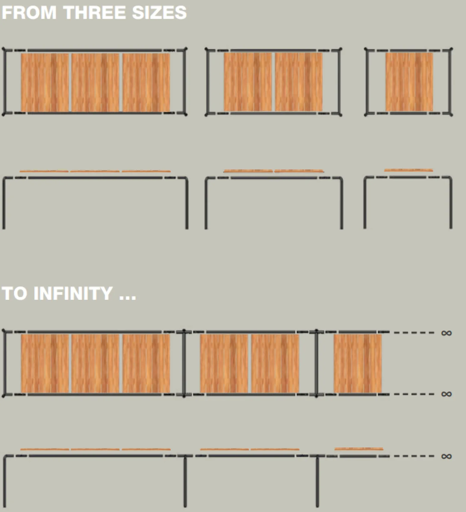 HOUE AVANTI Esstisch Erweiterung Kiefer Schwarz 83 cm