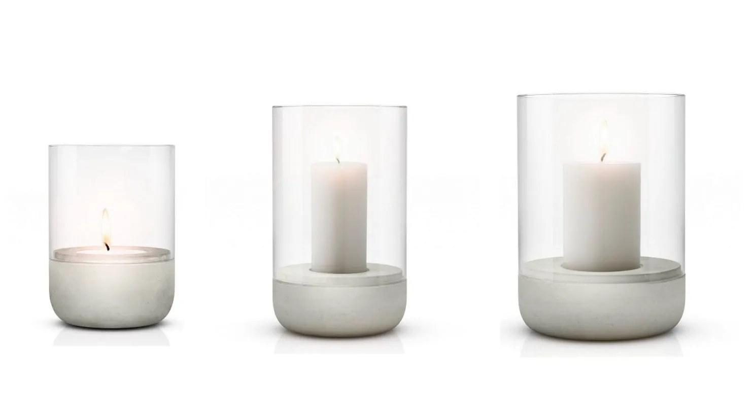 Blomus Beton Windlicht S CALMA H:14 cm, Ø 10 cm